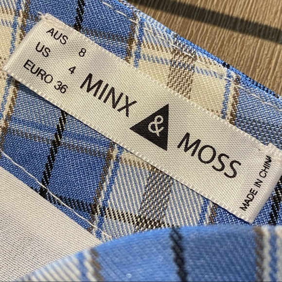 Ally/Minx & Moss Blue Plaid Tennis Skirt - Picture 5 of 6
